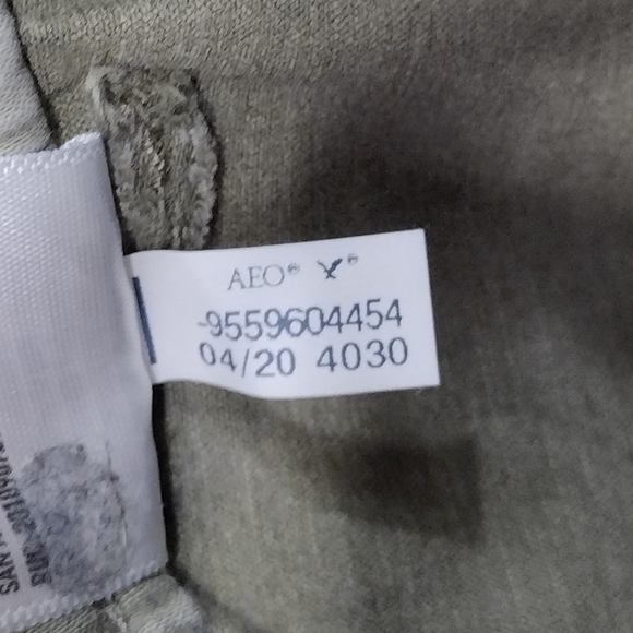 American Eagle Super Stretch Jogger Women's 4 Green High-Waisted Cargo Utility - Picture 11 of 11